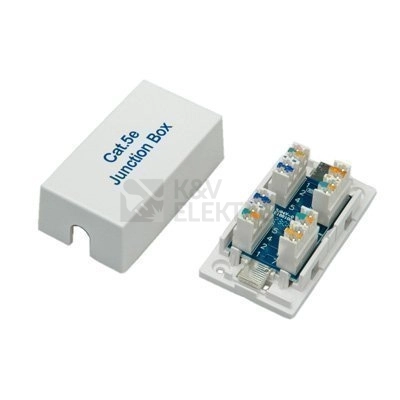 Obrázek produktu Spojka datového kabelu Solarix spojovací box CAT5E UTP 8p8c LSA+/Krone KRJ45-VEB5 0