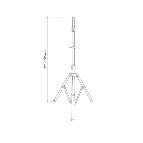 Stojan McLED ML-743.001.65.0 trojnožka pro LED reflektory černá (obrázek 3)