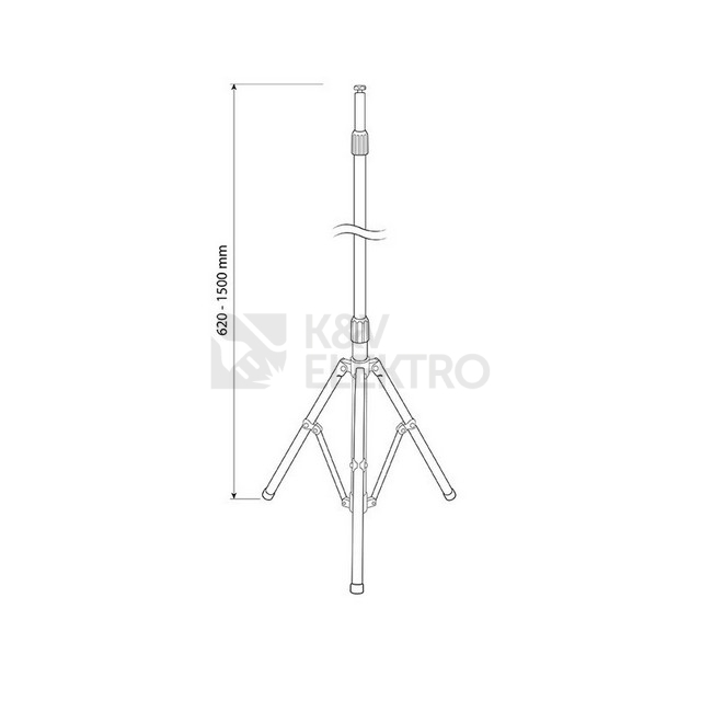 Obrázek produktu  Stojan McLED ML-743.001.65.0 trojnožka pro LED reflektory černá 2