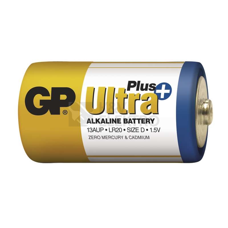 Obrázek produktu Baterie D GP LR20 Ultra Plus alkalické (blistr 2ks) 1