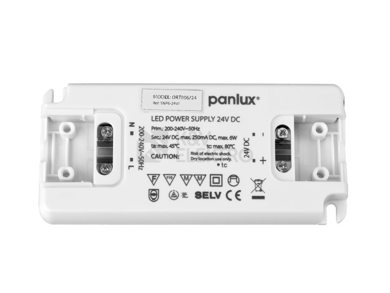 Obrázek produktu  LED napájecí zdroj Panlux DRT006/24 6W 24VDC 1