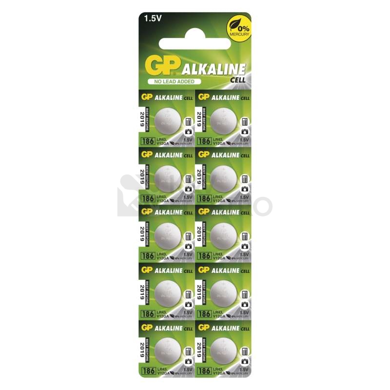 Obrázek produktu  Baterie GP 186 knoflíková LR43 2