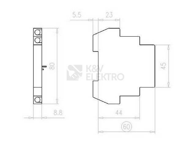 Obrázek produktu Kontakt pomocný EATON ASAUXSC-SPM 131785 1