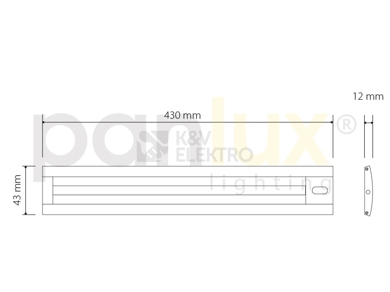 Obrázek produktu  Kuchyňské podlinkové svítidlo Panlux GORDON PN11100003 5W 12V teplá bílá 3