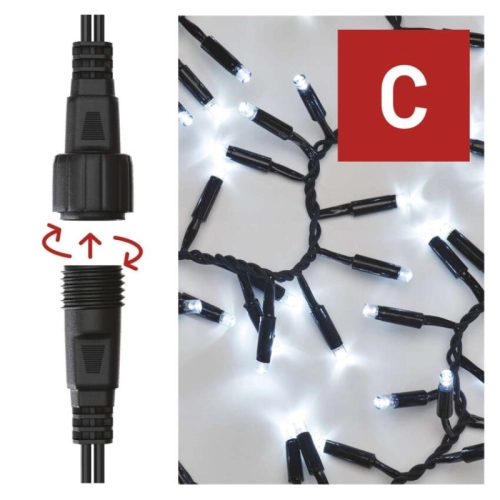 Propojovací vánoční řetěz bez zdroje EMOS Connecting D2BC01 ZY2304 3m studená bílá (obrázek 4)