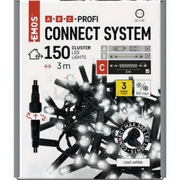 Obrázek produktu Propojovací vánoční řetěz bez zdroje EMOS Connecting D2BC01 ZY2304 3m studená bílá 8