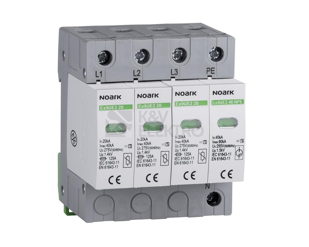 Obrázek produktu Svodič přepětí NOARK Ex9UE2 20 3PN 275 C 103355 0