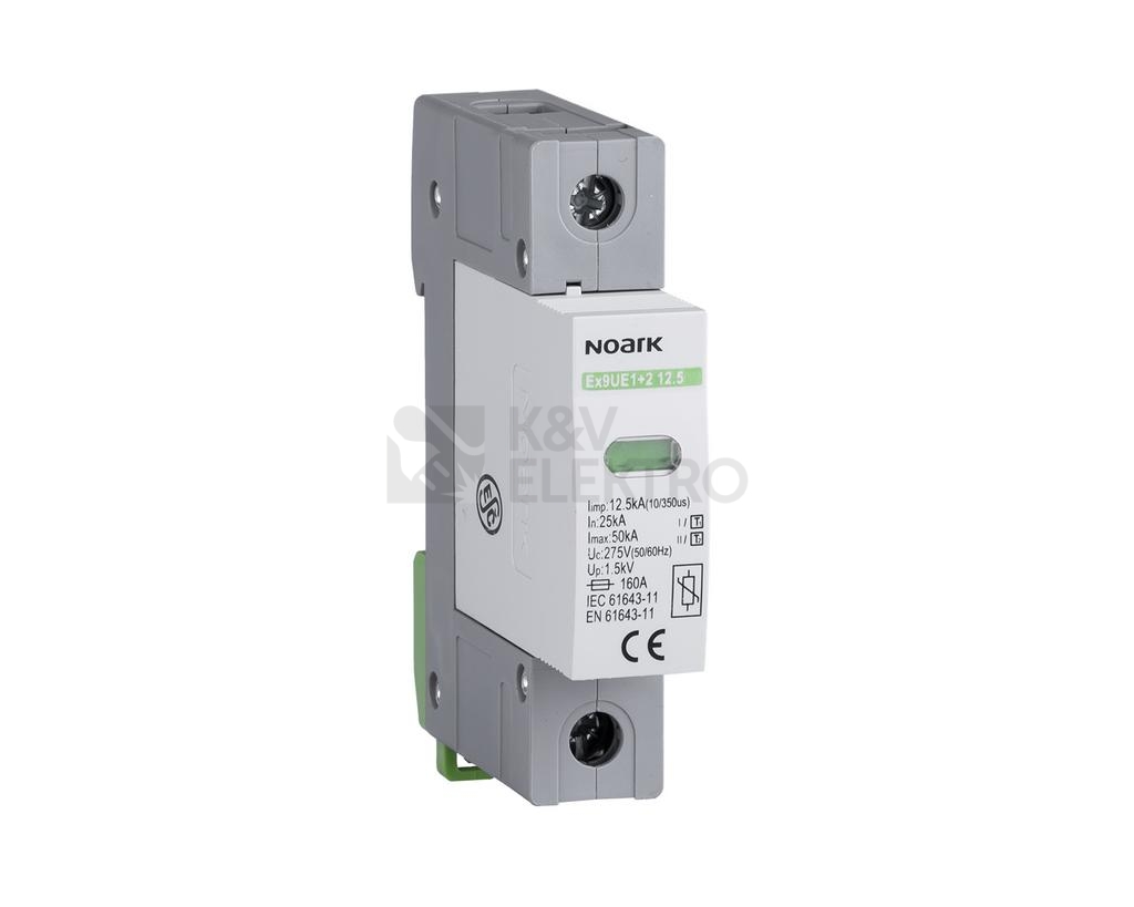 Obrázek produktu Svodič přepětí NOARK Ex9UE1+2 12.5 1P 275 AC B+C 103332 0