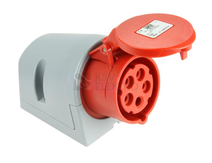 Obrázek produktu Zásuvka nástěnná PCE 125-6TT 32A/5P/400V IP44 0