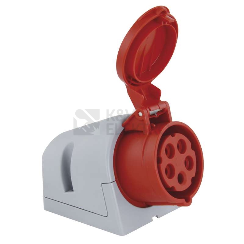 Obrázek produktu Zásuvka nástěnná PCE 115-6TT 16A/5P/400V IP44 1