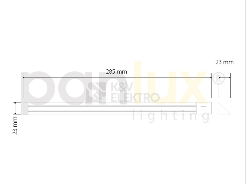 Obrázek produktu  rohové nábytkové svítidlo PARKER pod kuchyňskou linku teplá bílá Panlux PN11100001 4