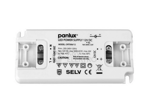 Obrázek produktu Napájecí zdroj Panlux DRT006/12 6W 12VDC 0