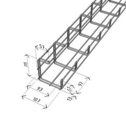 Kabelový žlab Arkys Merkur 2 100x100mm G GZ 2m ARK-211320