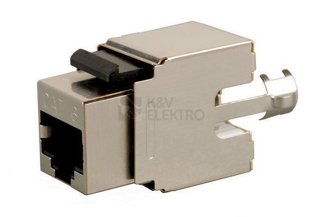 Obrázek produktu  Konektor keystone Solarix SXKJ-6-STP-BK CAT6 STP RJ45 0