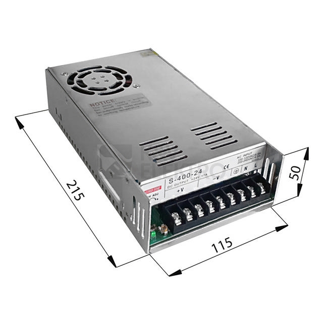 Obrázek produktu LED napájecí zdroj McLED 12VDC 25A 300W ML-732.020.10.0 1