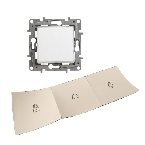 Legrand Niloé tlačítko 664715 (piktogram světlo, zvonek, zámek) podsvětlené