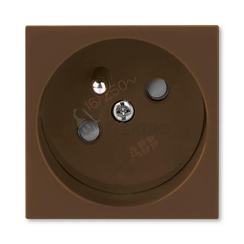 Obrázek produktu ABB zásuvka 45x45 hnědá 5525N-C02357 H 0