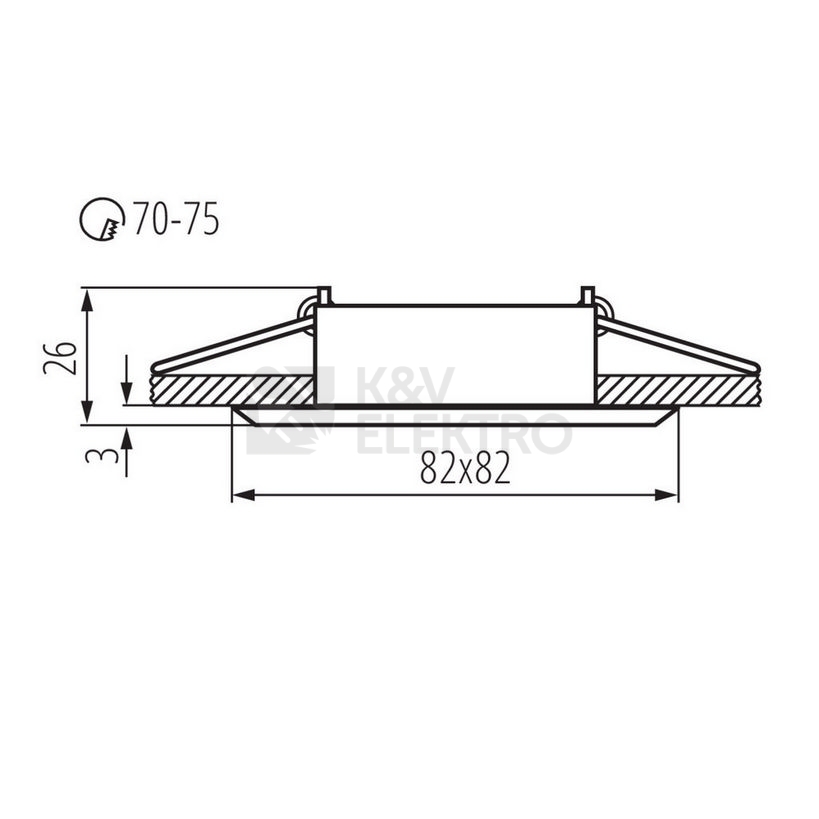 Obrázek produktu Podhledové svítidlo Kanlux EVIT CT-DTL50-AL hliník 18560 2