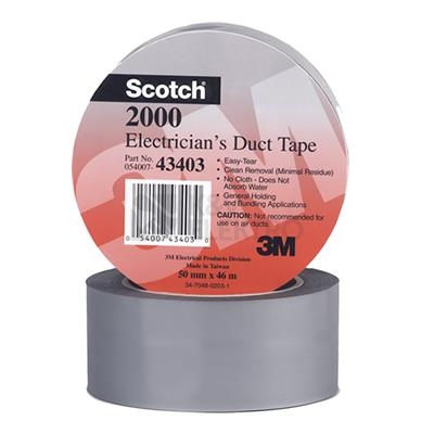 Obrázek produktu  Lepící páska Duct Tape 3M SCOTCH 2000 šedá 50mm x 46m 0