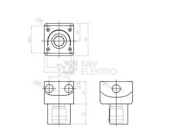 Obrázek produktu Tlačítko nouzového zastavení fotovoltaika 1Z 1V EATON M22-SOL-PVT45PMPI11Q 150644 1