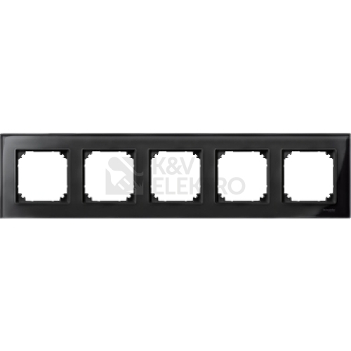 Schneider Merten M-Elegance pětirámeček Onyx Black MTN404503