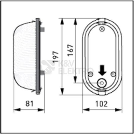 Obrázek produktu Saunové svítidlo Ensto AVH15 1x30-60W E14 IP44 teplota max 125°C 1
