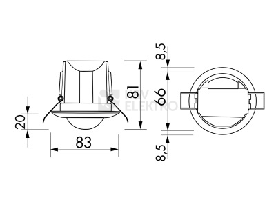 Obrázek produktu Pohybové čidlo B.E.G. LUXOMAT bílá PD3N-1C-FC 1