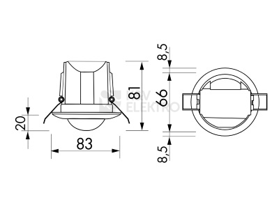 Obrázek produktu Pohybové čidlo B.E.G. LUXOMAT bílá PD3N-1C-FC 1