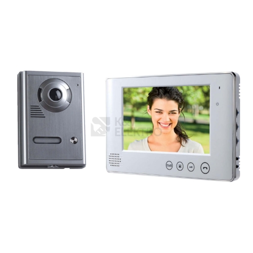 Videotelefon barevný slim,černý monitor