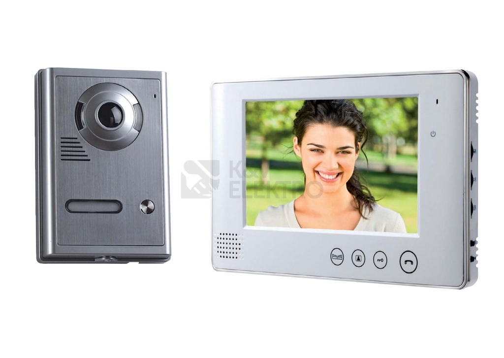Obrázek produktu Videotelefon barevný slim,černý monitor 0