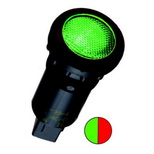 Levně Kontrolka zelená/rudá blikající ELECO CSL-99 G/RF P60 230VAC