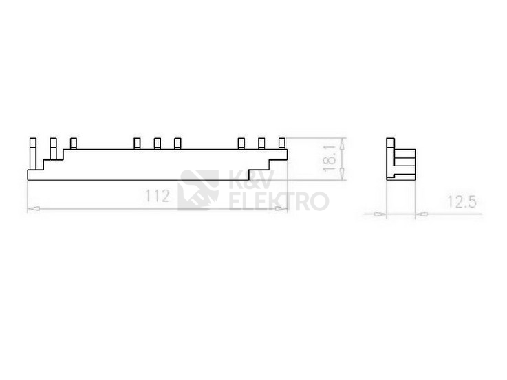 Obrázek produktu PROPOJOVACI LISTA 3F DILM12-XDSB0/3 1