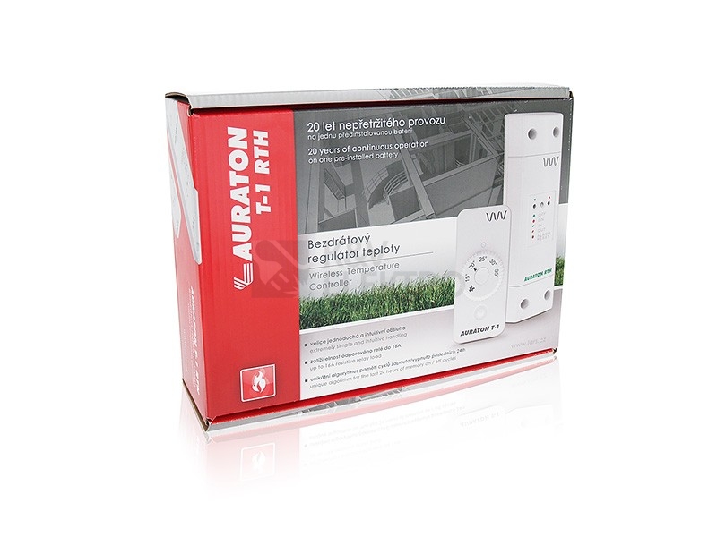Obrázek produktu Termostat AURATON T-1 RTH bezdrátový s příjimačem 1