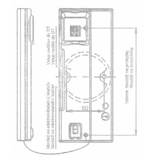 Domovní telefon TESLA ELEGANT antracit 4FP 211 01.212
