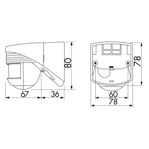 Pohybové čidlo B.E.G. LUXOMAT LC-Click N 140 91001 bílá