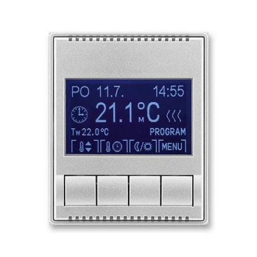 Levně ABB Time, Time Arbo termostat pokojový titanová 3292E-A10301 08 programovatelný