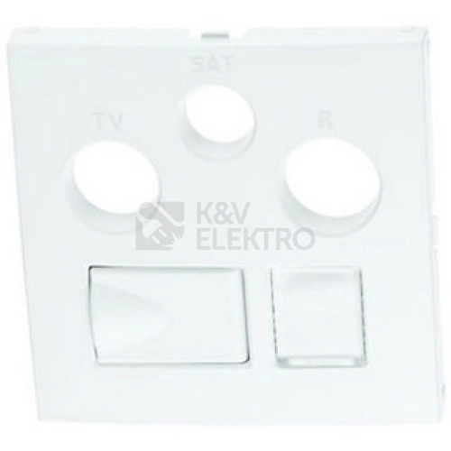 Efapel LOGUS 90 kryt zásuvky R-TV-SAT RJ45 Cat. 6 UTP 90770 TBR - bílá