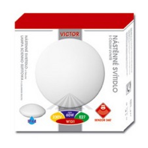 Svítidlo Ecolite VICTOR W131-BI, s čidlem, 60W, E27, IP44