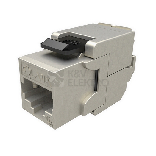 Obrázek produktu  Konektor keystone Solarix SXKJ-10G-STP-BK-SA Cat.6A STP RJ45 0