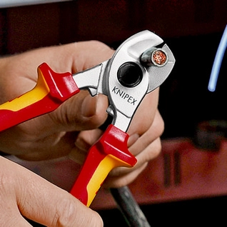 Kabelové nůžky Knipex 95 16 165 do VDE 1000V 165mm do průměru 15mm nebo 50mm2 (obrázek 3)