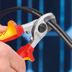 Obrázek produktu Kabelové nůžky Knipex 95 16 165 do VDE 1000V 165mm do průměru 15mm nebo 50mm2 3