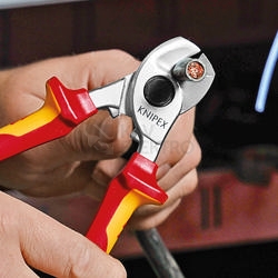 Obrázek produktu Kabelové nůžky Knipex 95 16 165 do VDE 1000V 165mm do průměru 15mm nebo 50mm2 4