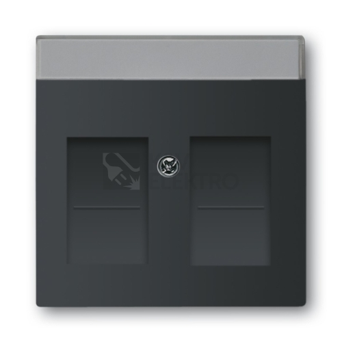 ABB kryt datové zásuvky mechová černá 2CKA001710A3910 Future Linear, Busch-axcent 1800-885 (1710-0-3910)