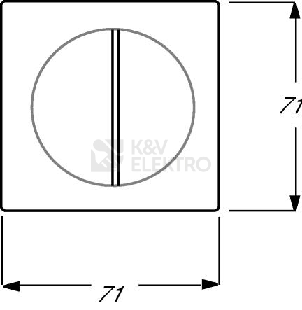 Obrázek produktu ABB Impuls kryt vypínače dělený mechová bílá 1753-0-0181 (1785-774) 2CKA001753A0181 1