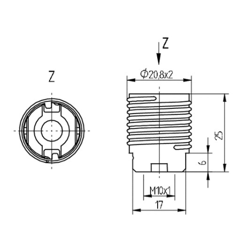 Čepička pro objímku G9 M10x1 BJB 25.934.-301.51