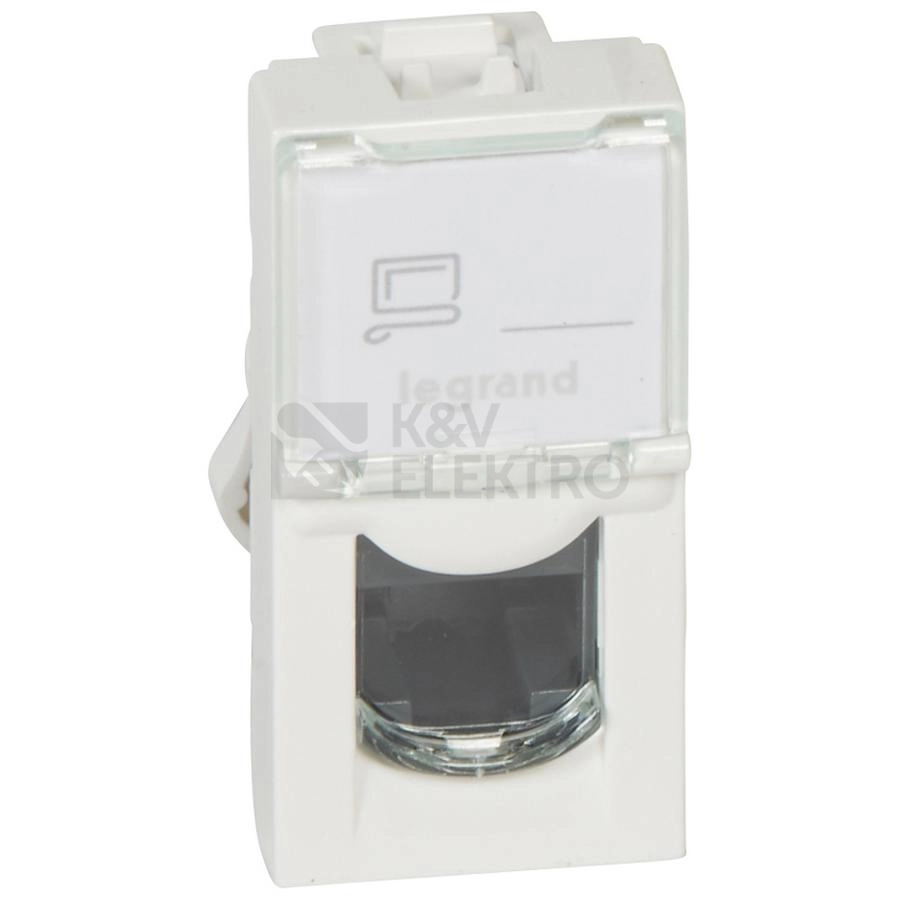 Obrázek produktu Legrand Mosaic zásuvka RJ45 1modul kategorie 5e UTP bílá 76551 0