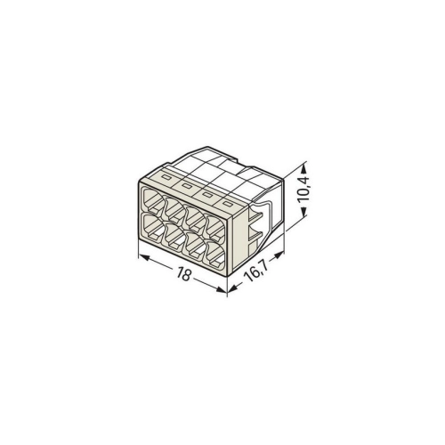 Svorka WAGO Compact 2273-208 8x2,5 (obrázek 3)