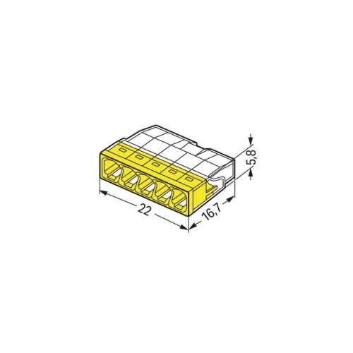 Svorka WAGO Compact 2273-205 5x2,5 (obrázek 3)