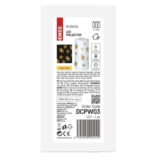 LED vánoční projektor EMOS DCPW03 ZY2309 hvězdičky vnitřní použití 3xAAA nebo USB (obrázek 11)