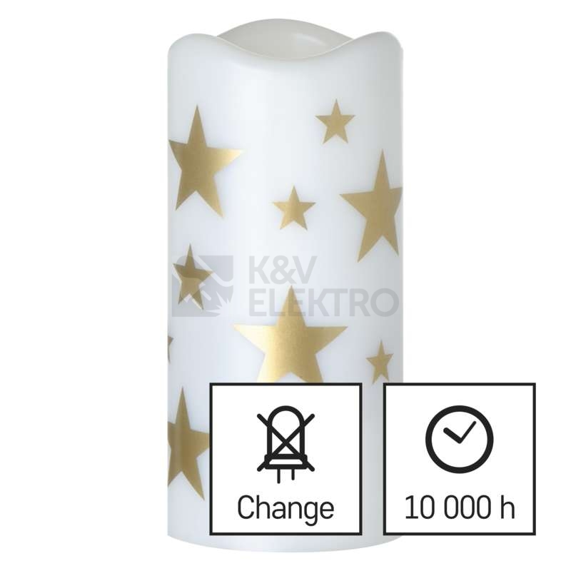 Obrázek produktu LED vánoční projektor EMOS DCPW03 ZY2309 hvězdičky vnitřní použití 3xAAA nebo USB 9